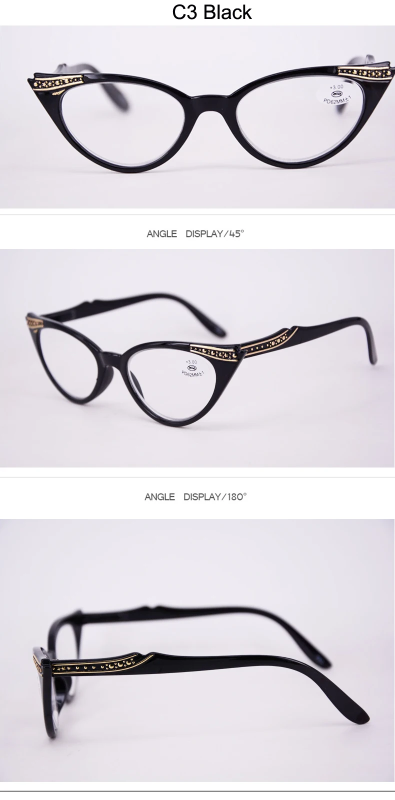 Очки для чтения «кошачий глаз» новые модные женские дизайнерские большие пластиковые очки для чтения в продаже высшего качества черный янтарь фиолетовый коричневый
