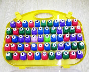 

58pcs/set Mini Scrapbook Punches Embossing Craft DIY Flower Paper Craft Punch Machine For Metal Hole Puncher Shape Scrapbooking