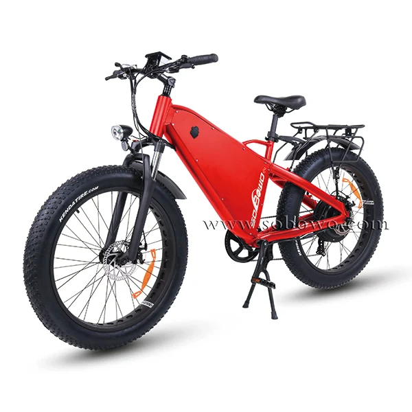На толстых шинах Sobowo TT 26*4 дюйма шина 48v 29Ah батарея Высокое качество горных велосипедов с электроприводом