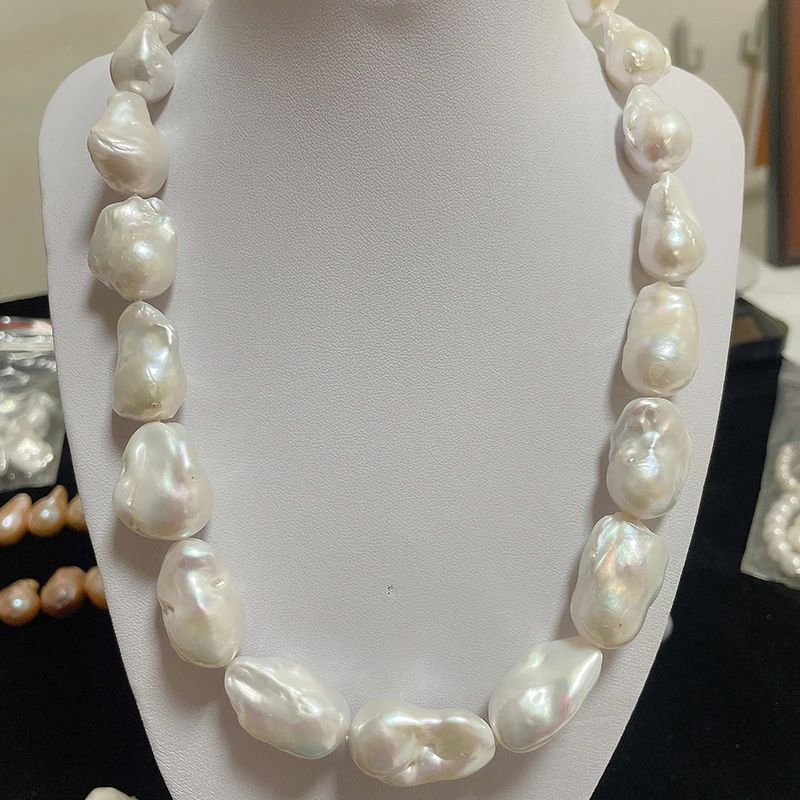 White Pink Purple Baroque Pearl Loose Beads High Luster Natural Irregular Freshwater Pearl For Baroque Earring