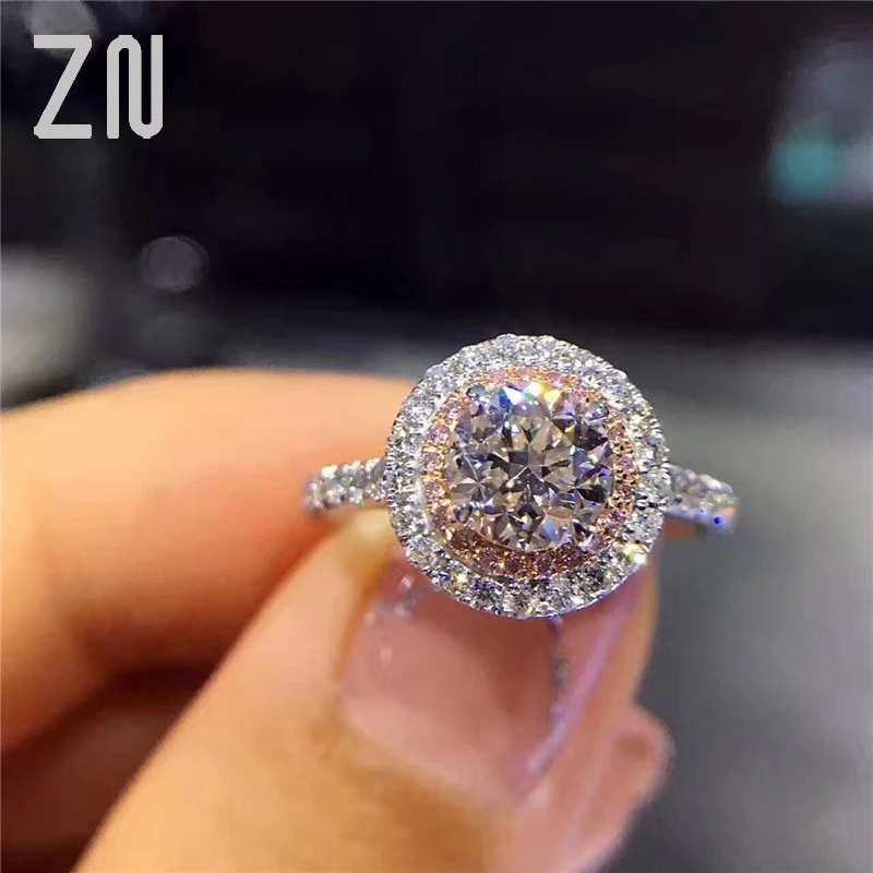 Обручальные кольца ZN для женщин подвески кольцо королевы принцессы круглый