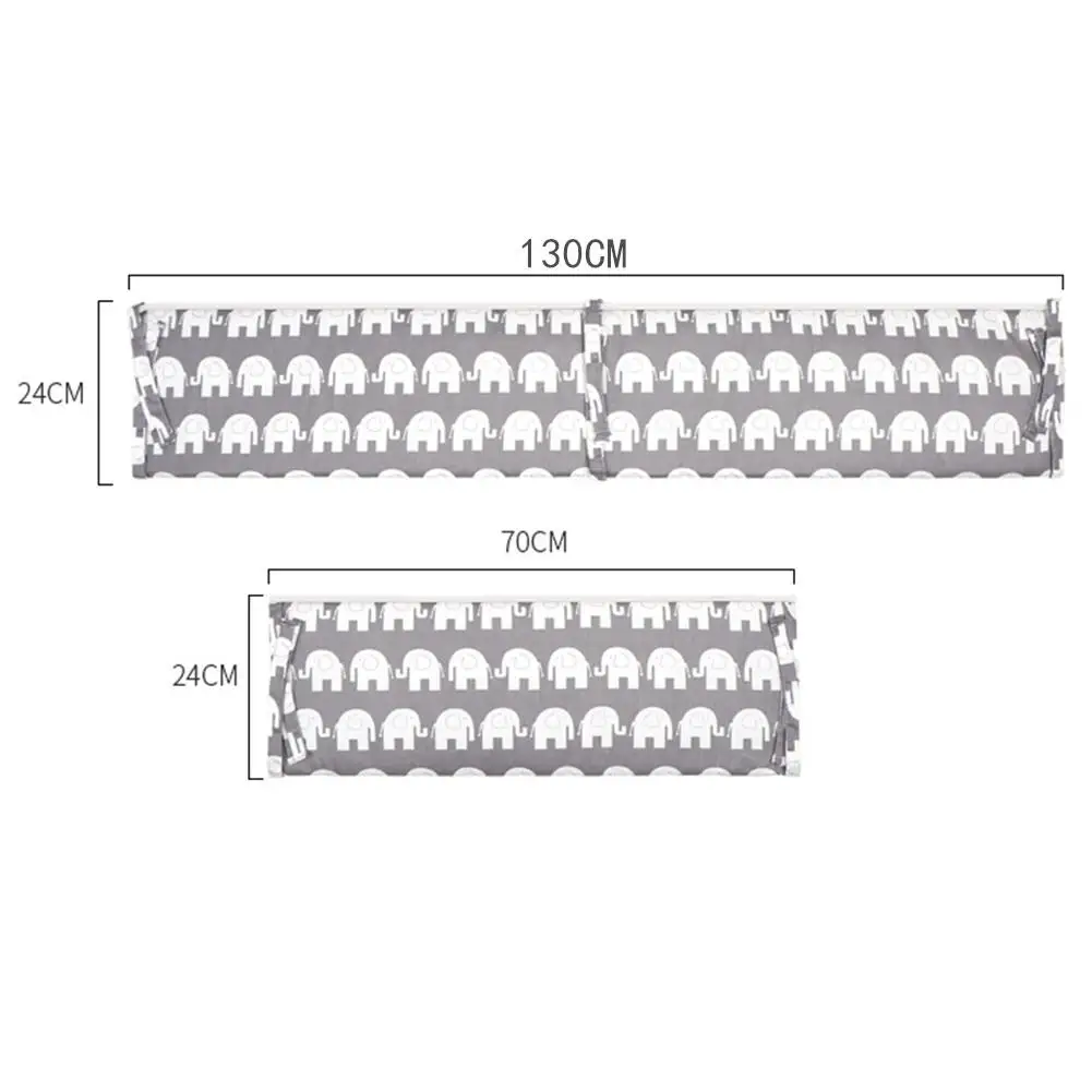 Kidlove детская кроватка бампер серый съемный бампер из хлопка детское безопасное ограждение линия защита для кроватки