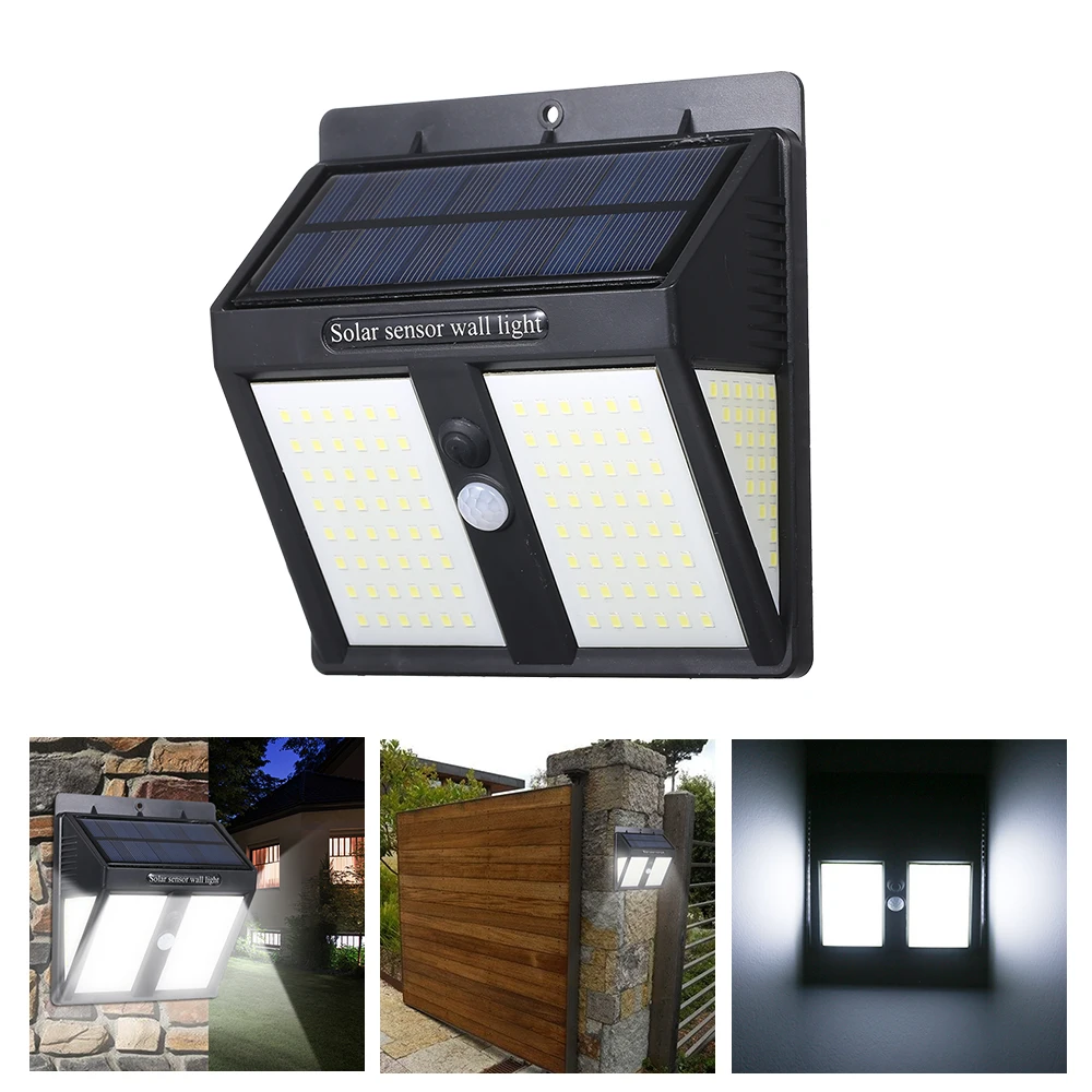 Уличный светодиодный светильник на солнечной батарее, светильник на солнечной батарее, инфракрасный датчик движения человека, детектор индуктивности, чувствительный светильник