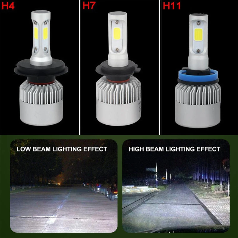 新1個h4 72ワットlm Led低消費高電力超長寿命耐久性ヘッドライト車の自動車ハイ ロービーム電球6000 Signal Lamp Aliexpress