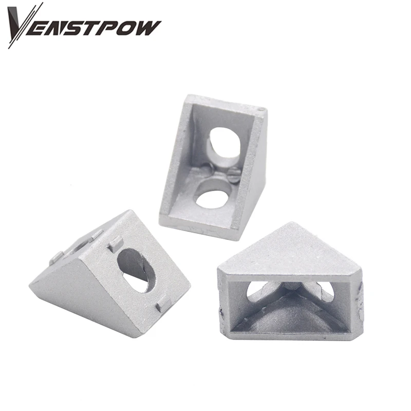 Ángulo de ajuste de esquina de aluminio 20 piezas 2020, 20x20 L, soporte de conector, sujetador de partido, perfil de aluminio industrial 2020, gran oferta