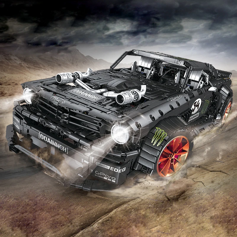 Серия Technic блоки с дистанционным управлением Ford Mustang Hoonicorn RTR V2 модель комплект