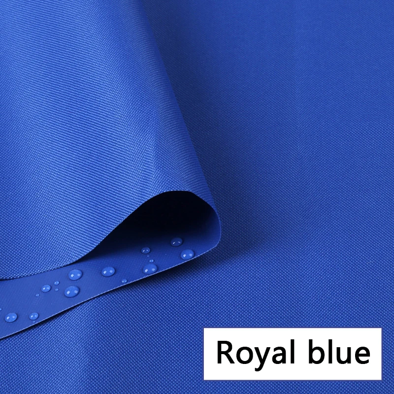 100*150 см водонепроницаемая ткань напольные мягкие Оксфорд холст полиэстер черный ПВХ палатка непромокаемый Навес ткань DIY камуфляж ткань - Цвет: Thick Royal blue