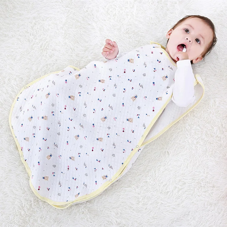 Детские спальные мешки из мягкого хлопка; трехслойный Детский комбинезон без рукавов; одежда для сна для малышей; одеяло; Детские спальные мешки; Bebe