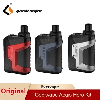 

In stock GeekVape Aegis Hero Pod Mod Kit 1200mAh Built in Battery 0.4ohm/ 0.6ohm Coils 4ml Pod System Vape E-Cigs Vaporizer