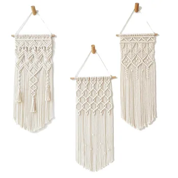 

Macrame Wall Hanging Hand-woven Tapestry Hanging Wall Chic Bohemian Bedroom Room Wall Decorations