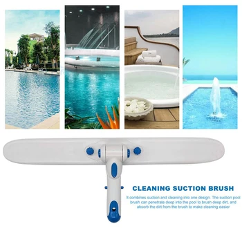 

18 Inch Plastic Pool Brush Swimming Pool Cleaning Brush For Wall Tile Floor Home & Garden Yard Garden Garden & Outdoor