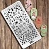 Merry Christmas Nail Stamping Plate Snowflake Snowman Bear Stamp Template Deer Design Nail Art Image Plate Printing Stencil Tool 1