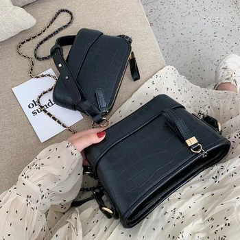 

New ladies shoulder bag high quality PU messenger bag texture high-end chain fashion soft leather stray bag small square bag