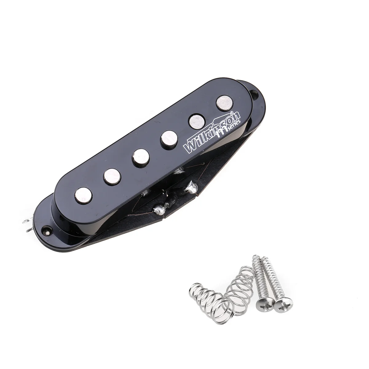 

Wilkinson Винтаж тон Alnico 5 шахматный одной катушки шеи Пикап для Страт Стиль электрогитары, черный