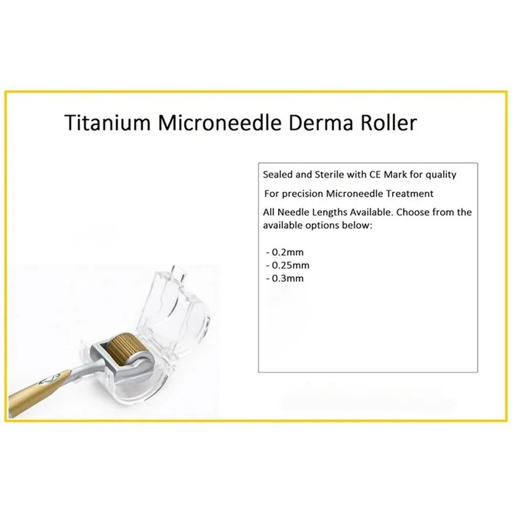 ZGTS Derma Roller Professional Titanium 192 needles for face care and hair-loss treatment CE Certificate Proved