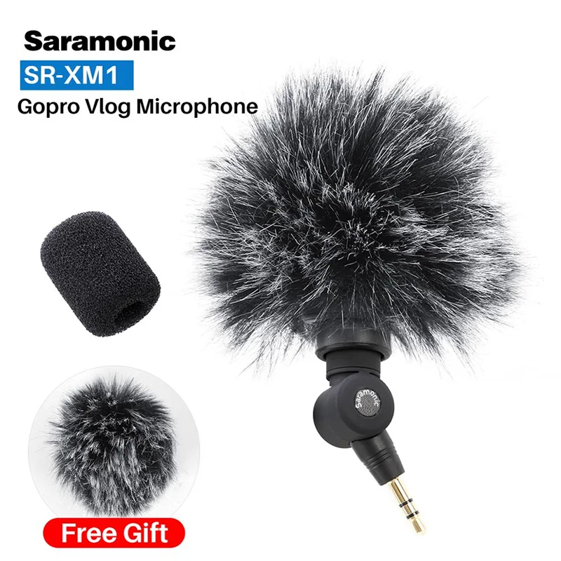 

Saramonic SR-XM1 Wireless Record Vlog Microphone 3.5MM Jack TRS Plug and Play Mic for Action Camera DSLR Sony RX100 VII Camixer