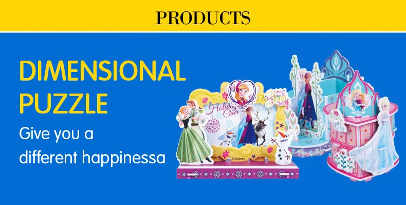 Disney игрушки Frozen для детей с объемным сцены головоломки София день рождения ручная головоломка