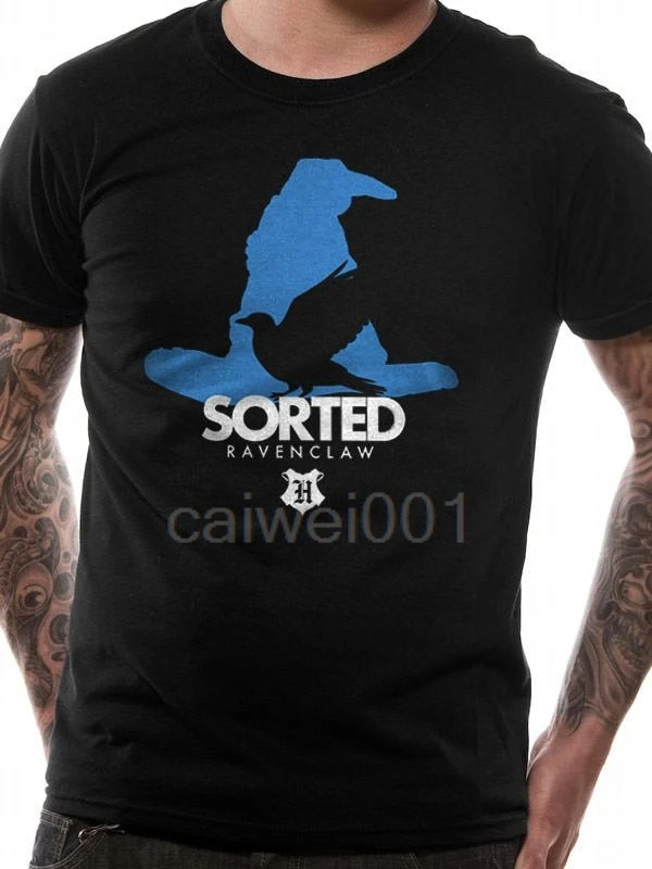 

SORTED RAVENCLAW MENS BLACK T SHIRT Men's Cool Short Sleeve T Shirt