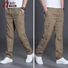 77City Killer Casual Pants Men Plus Size 5XL 6XL Cotton Breathable Joggers Men Military Straight Multi-pocket Work Trousers Male ► Photo 3/6