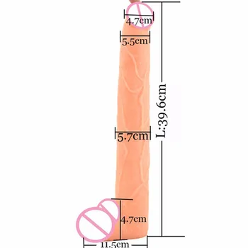 15.5inch Super Long Dildo Realistic 39.5cm Ultra Long Penis Big ButtPlug Deep Insert Sex Product Women Female Fetish Anal Dildo 2