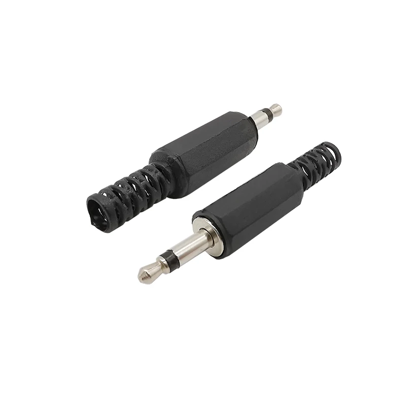 DIY Audio 3.5mm Male Mono Plug Jack - Solder Type Headphone Cable Extension Connector, Single Channel Adapter Description Image.This Product Can Be Found With The Tag Names Connectors, Connectors Terminals, Electrical Equipment Supplies, Solder type