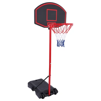 

Portable Removable Adjustable Teenager Basketball Rack Black & Red