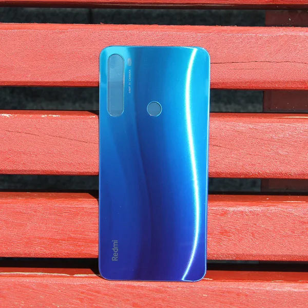 Чехол Xiao mi Xiaomi mi со стеклянной батареей для Xiao mi Red mi Note 8 Note8, задняя крышка корпуса, задняя крышка+ инструмент - Цвет: Blue