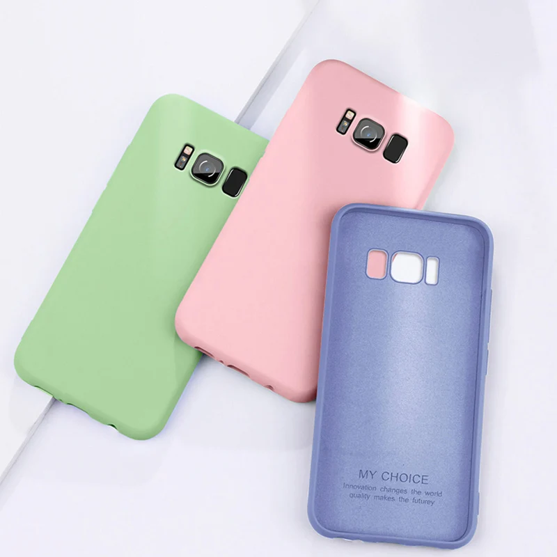Жидкий Силикон Ударопрочный Мягкий чехол для samsung S10e S9 S8 плюс A10 A20 A30 A40 A50 A60 A70 M10 M20