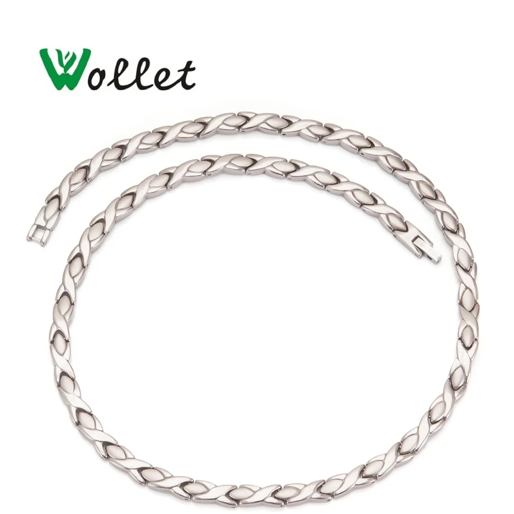 Цена Ювелирные изделия Wollet, энергия здоровья, чистый титан, гематит, германий, инфракрасный, магнитный, 3 в 1, Ele, для мужчин, ts, ожерелье для мужчин и...