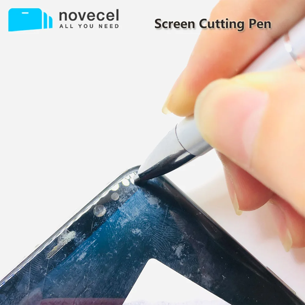 Novecel New Professional Screen Cutting Pen for Mobile Phone Tablet Curved Screen Cutter Cracked Glass Separateing Repair Tools afbeelding