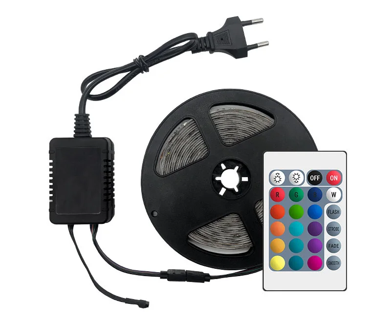 5 mètres 300Led Non LED rgb imperméable Bande Lumière 2835 DC12V 60leds/M Flexible D'éclairage Ruban Blanc/Blanc Chaud/Bleu Bande