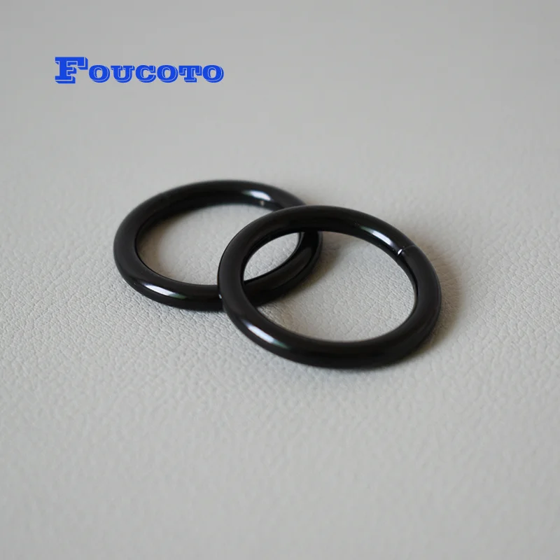 200pcs/lot Nickle heavy metal wheel hardware O rings 25mm webbing belt buckle DIY dog harness rope backpack DIY dog accessories