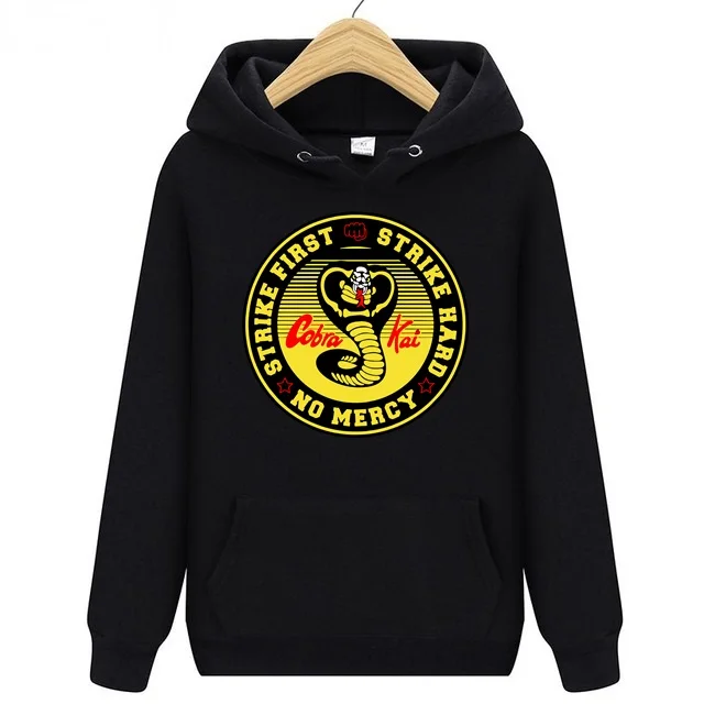 

Mens Hoodies Sweatshirts black mamba Cobra Kai Hooded Pullover Karate men woman hiking Sportwear youth Skateboard winter jacket