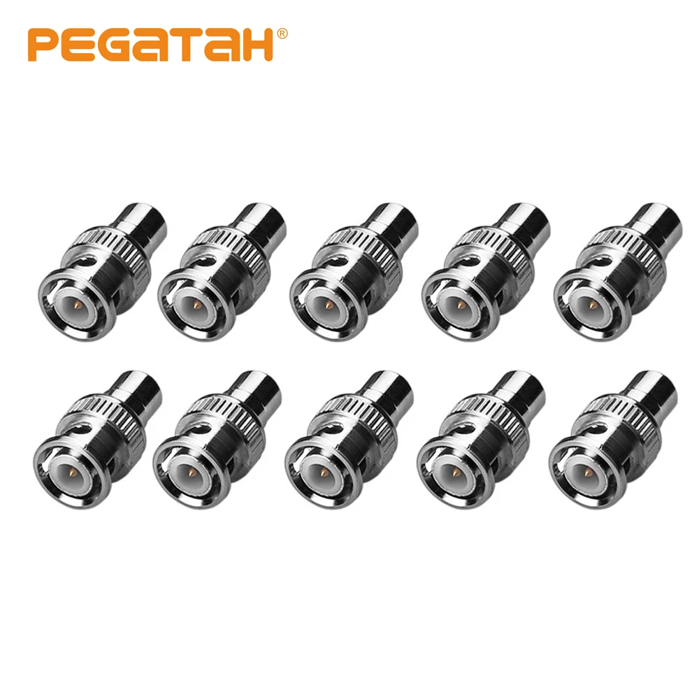 

10pcs 2pcs JR-B9 BNC to RCA Connector Small and short BNC connector for AHD CCTV system