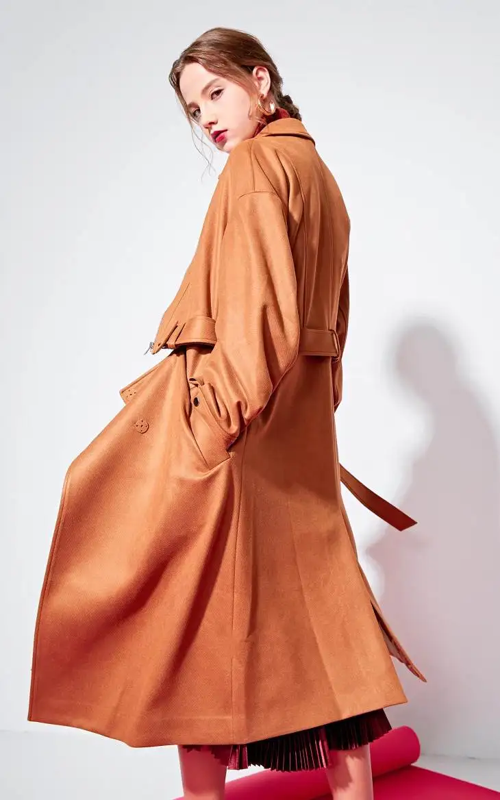 Vero Moda женский OL лацкан на шнуровке потайные пуговицы Тренч | 319109502