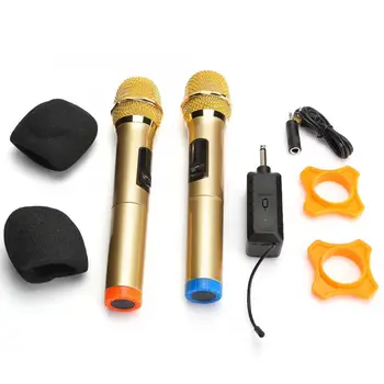 

JIY Portable Wireless Handheld Microphone System Receiver Kit for Karaoke Speech Stage Performance studio microphone
