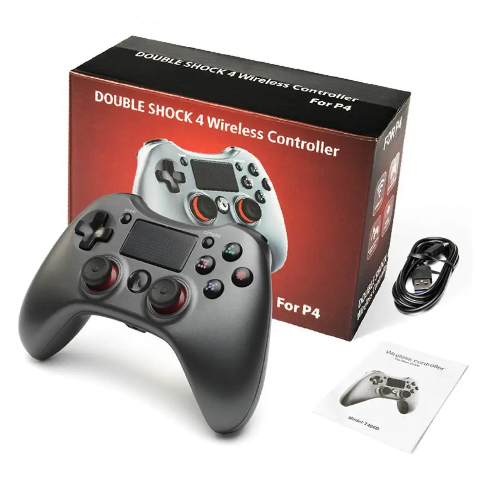 kuulee kablosuz oyun kolu cift sok 4 kablosuz denetleyicisi icin ps4 gamepad fit playstation 4 icin tam fonksiyonlu el sapi gamepads aliexpress