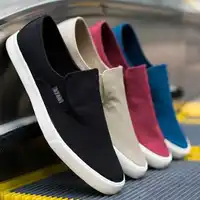 Spring Men's Flat Casual Shoes Male Breathable Comfortable Slip-On Canvas Shoes Fashion Soft Shoes Lazy Shoes Sneakers 4 Colors 1