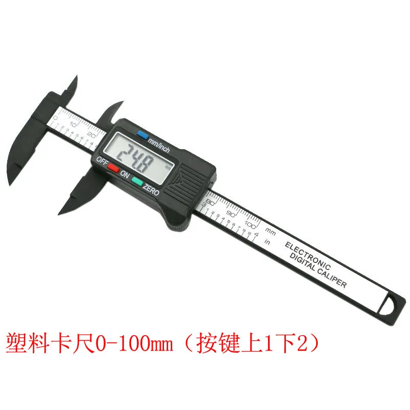 Высокоточный электронный штангенциркуль с цифровым дисплеем 100/150 мм пластиковый измерительный инструмент внутренний диаметр наружный Калибр линейка