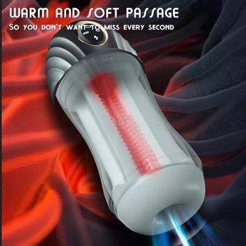 Male Masturbator Toys Automatic Sucking Masturbation Cup For Men Deep Throat Oral Vagina Suction Blowjob Vibrating Sex Machine 3