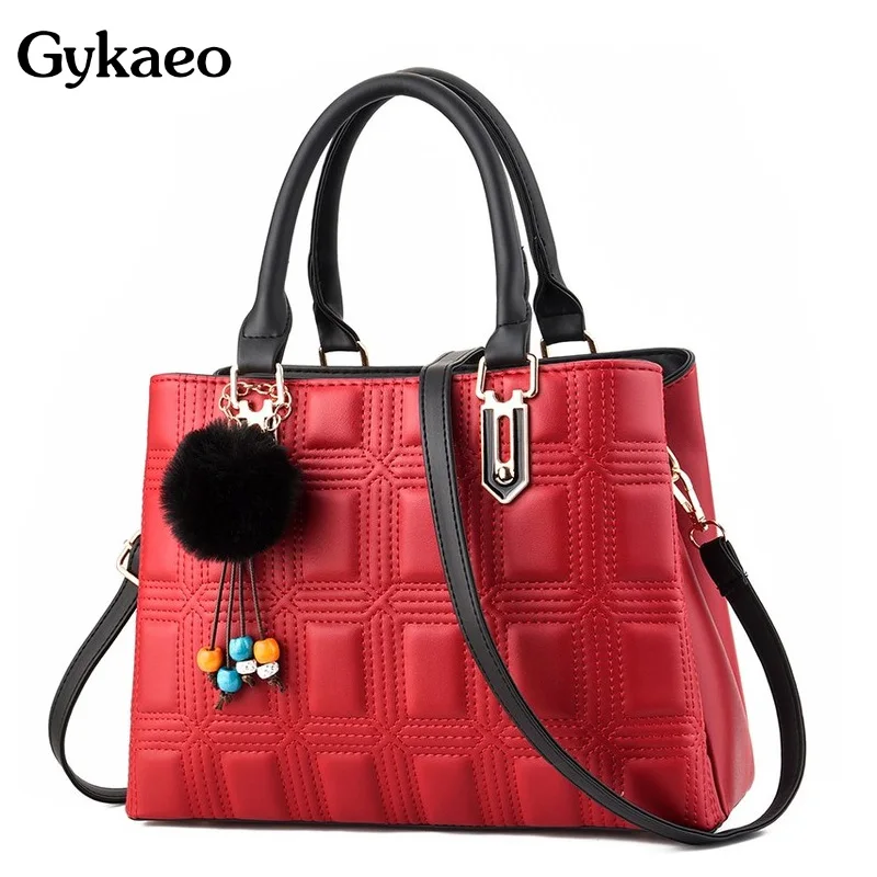 

Gykaeo Luxury Handbags Women Bags Designer Street Fashion Tote Bag Ladies Soft Leather Messenger Shoulder Bags Sac A Main Femme