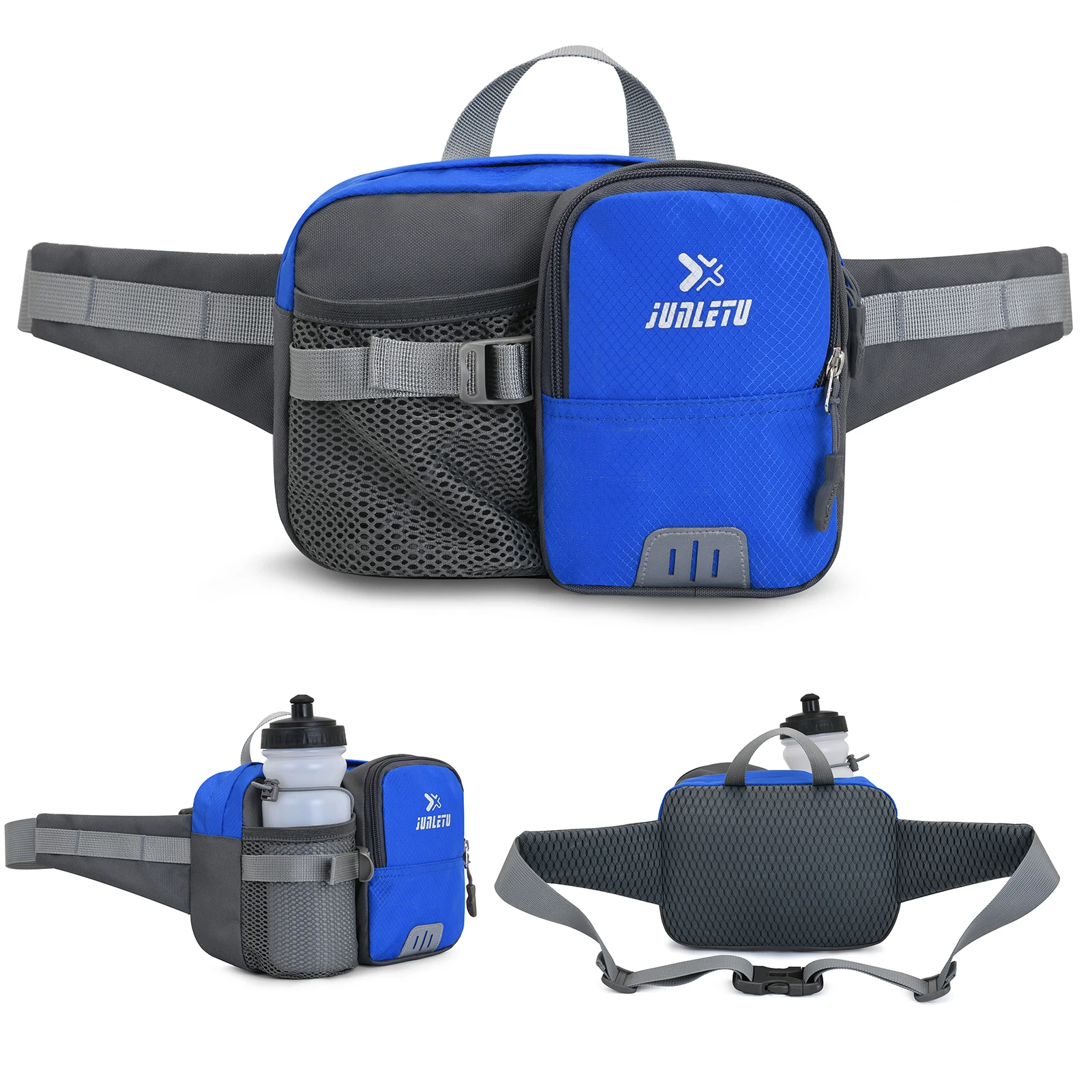 

Outdoor Sports Waist Pack with Water Bottle Holder Bum Bag Waist Pouch for Cycling Running SportsBags Running Belt Waist Pack
