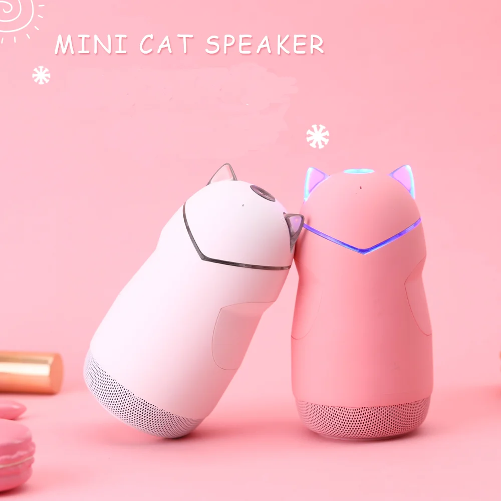 Bluetooth колонка Портативная Беспроводная 4 2 бас радиатор для улицы дома мини cat