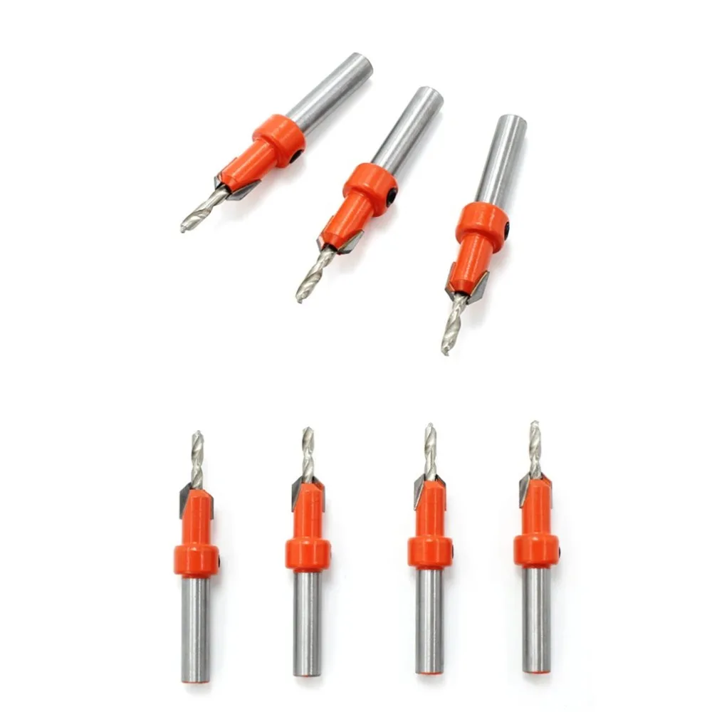 Woodworking Countersunk Drill Taper Hole Drill Alloy Head Screw Step Drill Wood Self Tapping Screw Installation Step Drill