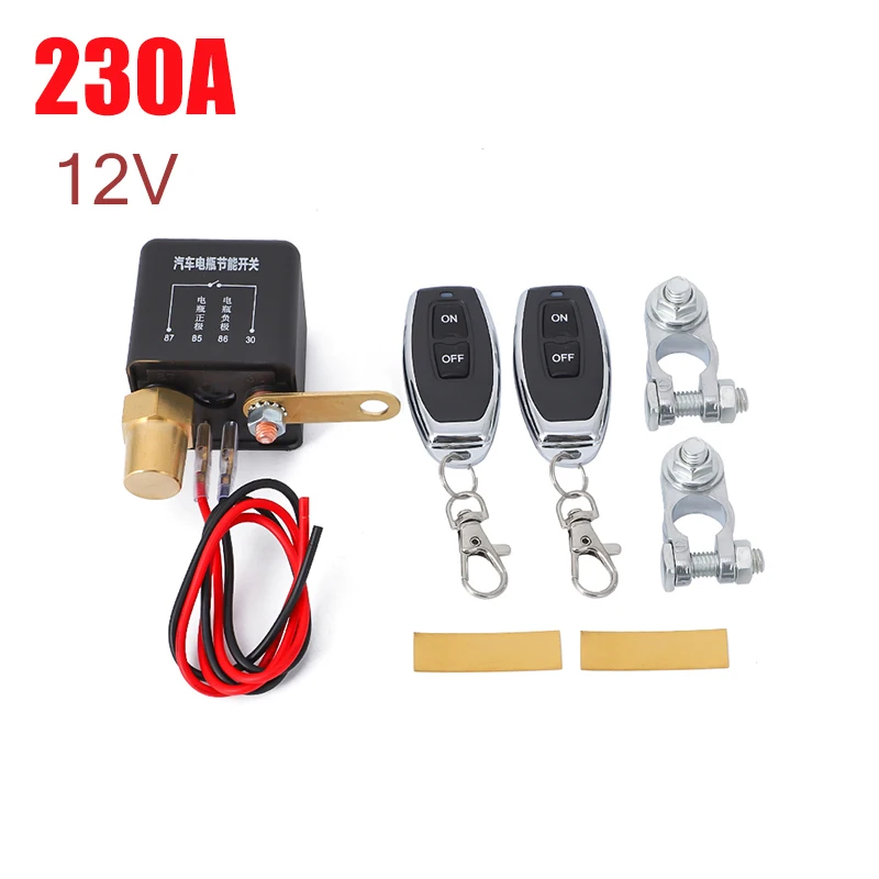 12V Wireless Remote Control Power Cut Off Car Battery Disconnect