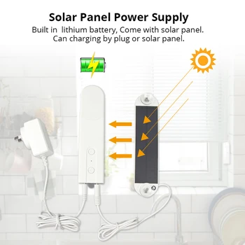 

DIY Smart Motorized Chain Roller Blinds Shade Shutter Drive Motor Powered By Solar Panel and Charger Bluetooth APP Control