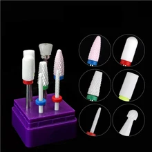 Полированная и замененная головка для ногтей электрическая машинка для обработки ногтей керамическая профессиональная разгрузка омертвевшей кожи 7 комплектов