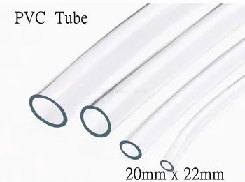 

1M 20mm x 22mm PVC Tube Transparent Soft Pipe Antifreeze Oil Hose Garden Irrigation Soft Hose Plant Watering Pots Tube