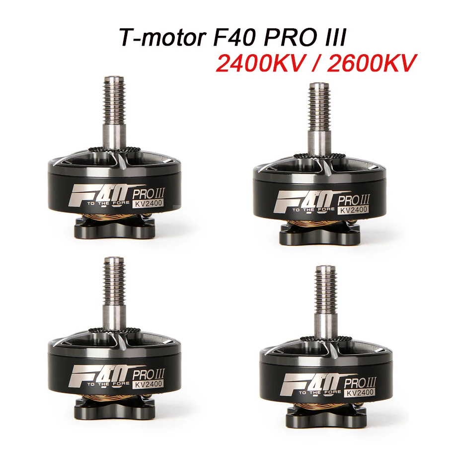 

T-motor F40 PRO III 2400KV / 2600KV Brushless Electrical Motor For FPV Racing Drone FPV Freestyle Frame support T5150 props