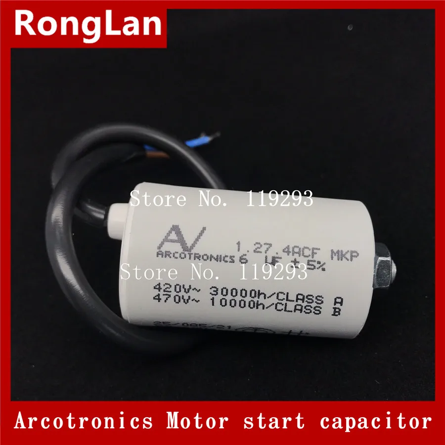 [Белла] Arcotronics 1.27.4ACF MKP 1 мкФ 1,5 мкФ 2 мкФ 2,5 мкФ 5 мкФ 6 мкФ 8 мкФ 10 мкФ 12 мкФ 20 мкФ 40 мкФ 5% мотор пусковые конденсаторы